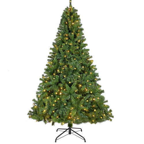 Artificial Fir 7'6" Christmas Tree Holiday Decoration 350 LED Lights